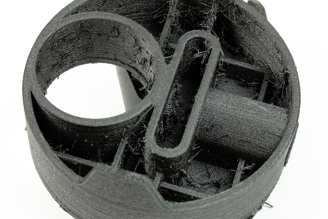 PA6 material has been heated at 65°C for 24h (this temperature is to low for this material)