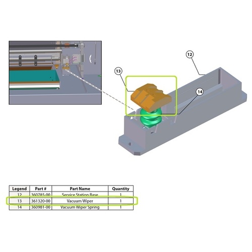 3D Systems Projet 4500 Vacuum Wiper 361320-00